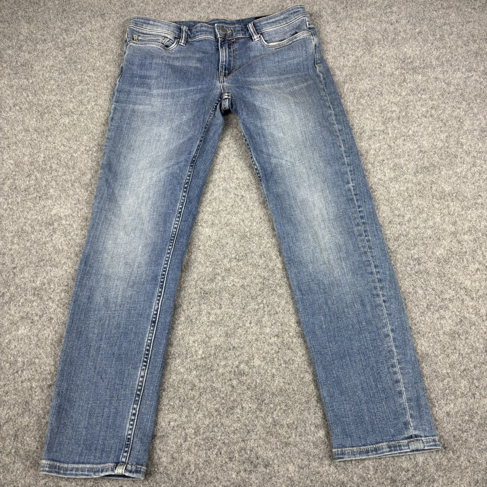 All Saints Fay Jeans Womens 27 Light‎ Wash Stretch Denim Ankle Cropped Designer